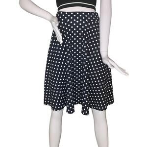 Jasonmaxwell Polkadot Blue and White Size S Pullover Elastic on Waist no Pockets